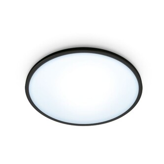 WiZ Superslim přisazené LED svítidlo 14W 1300lm 2700-6500K IP20 24,2cm, černé