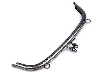 Rámeček na výrobu kabelky našívací 20,5x14,5 cm - 1 ks - 2 nikl tm.