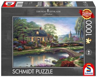 Puzzle PQ 1000 Thomas Kinkade Domek nad strumy G3