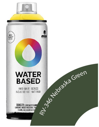 Farba w sprayu 400ml Waterbased Rv-346 Grey Green Dark, MTN Colors