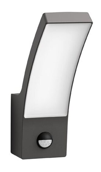 Splay UltraEfficient venkovní nástěnné svítidlo se senzorem LED 3,8W 800lm 2700K IP44, antracitové
