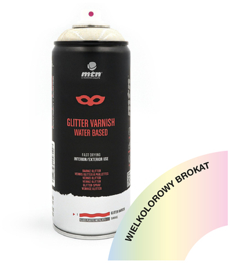 Farba w sprayu 400ml Pro Glitter Varnish Multicolor, MTN Colors