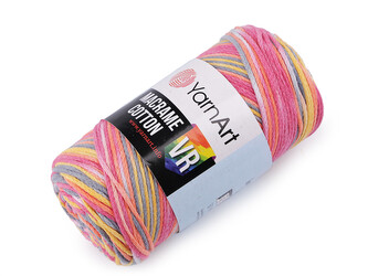 Pletací příze Macrame Cotton 250 g - 1 ks - 1 (913) růžová