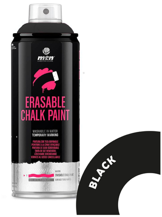 Farba w sprayu 400ml Erasable Chalk Paint Black, MTN Colors