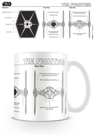 Hrnek Star Wars - Tie Fighter Sketch, 0,33 l