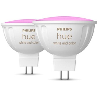 Hue WACA sada 2x LED žárovka GU5,3 MR16 6,3W 12V 400lm 2200K-6500K RGB IP20 Hue WACA sada 2x LED žárovka GU5,3 MR16 6,3W 12V 400lm 2200K-6500K RGB IP20