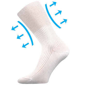 Lonka® ponožky Zdravan bílá 46-48 (31-32) 3 páry
