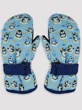 NOVITI RN040-B-01 Rękawiczki narciarskie 1P chłopięce pingwin 12