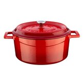 Hrnec Ø 24 cm, 4,5 l, litinový, červený LAVA METAL LVYTC24K2R