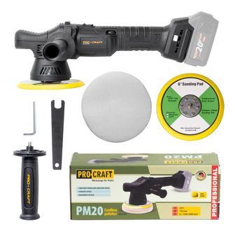 Aku leštička Procraft PM20bb (bez baterie a nabíječky) | PM20bb