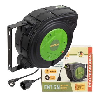 Samonavíjecí prodlužovací kabel, buben Procraft EK15N | EK15N
