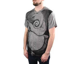 Tričko pánské krátký rukáv, SURE, Ganesh, šedá XL