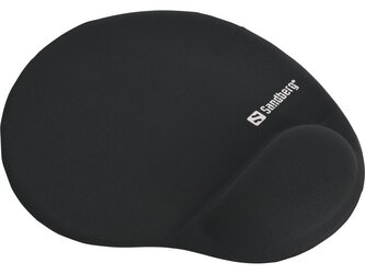 Sandberg Gel Mousepad with Wrist Rest, podložka pod myš s gelovou opěrkou zápěstí, černá