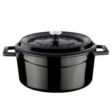 Hrnec Ø 24 cm, 4,5 l, litinový, černý LAVA METAL LVYTC24K2B