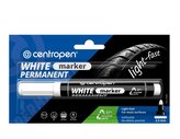 Centropen značkovač 8586 - bílý, permanent