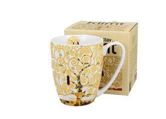 Kubek classic TREE OF LIFE Ecru inspired by Gustav Klimt