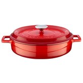 Kastrol Ø 28 cm, 3,5 l, litinový, červený LAVA METAL LVYST28K2R