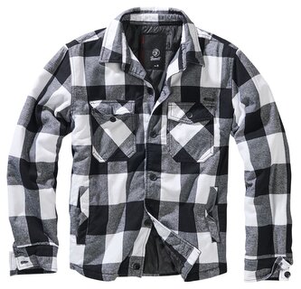 Bunda Brandit Lumberjacket - černá-bílá, 7XL