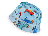 Dětský / chlapecký letní klobouk dinosaurus - 1 ks - 3 modrá azuro