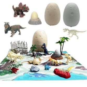 Zestaw jajko dinozaura niespodzianka