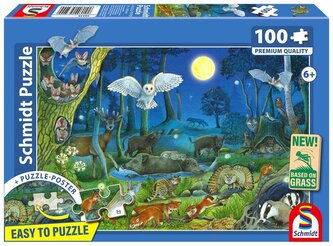 Puzzle PQ 100 Zwierzęta w lesie G3