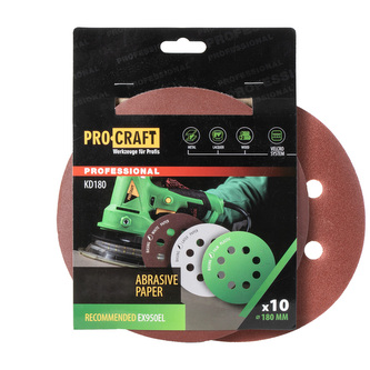 Brusný papír 10 ks.  Procraft КD180.100 | KD180.100
