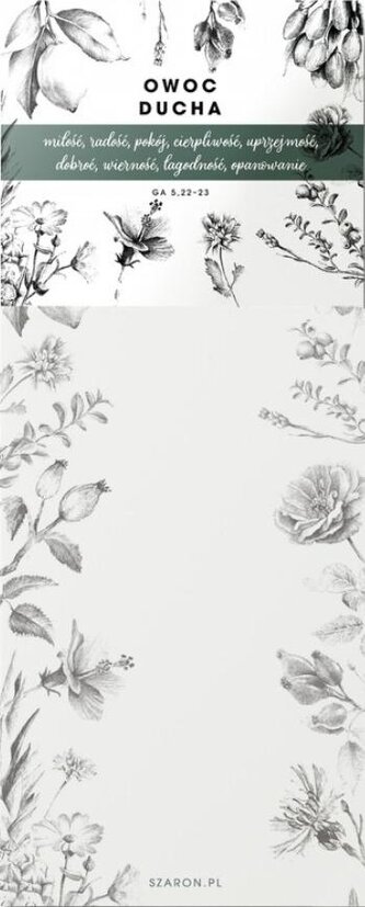 Notes z magnesem - Owocem Ducha Notes z magnesem - Owocem Ducha