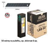Ostrza 18mm Excel Black op. 50 szt. LBB-50 317843, Olfa