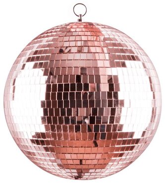 Zrcadlová koule 30cm, růžová