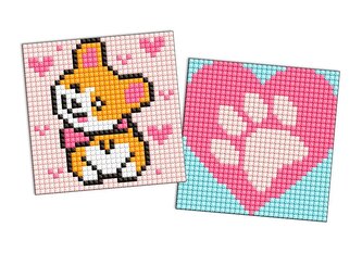 Diamentowa mozaika Kids naklejka - Corgi 9x9cm