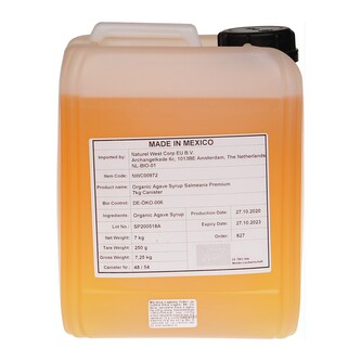 Sirup z agáve světlý 5 l/7 kg BIO   NATUREL WEST