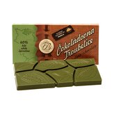 Čokoláda bílá 40 %  se spirulinou 45 g   ČOKOLÁDOVNA TROUBELICE