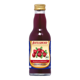 Štáva brusinková 100 % 0,2 l BIO   BEUTELSBACHER