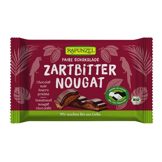 Čokoláda hořká s nugátem 100 g BIO   RAPUNZEL