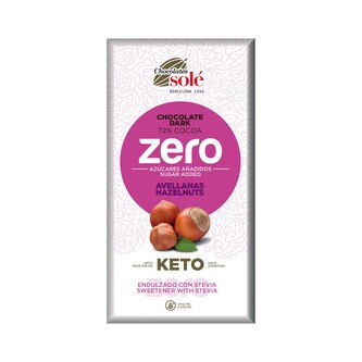 Čokoláda hořká s oříšky a stévií bez cukru 100 g   SOLÉ