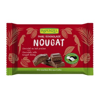 Čokoláda mléčná s nugátem 100 g BIO   RAPUNZEL