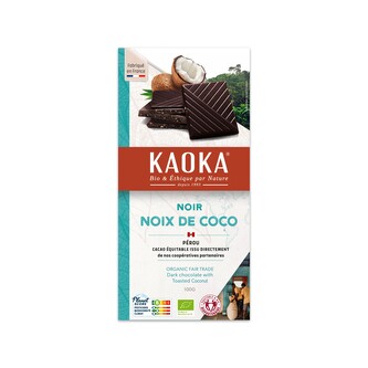 Čokoláda hořká s kokosem 100 g BIO   KAOKA