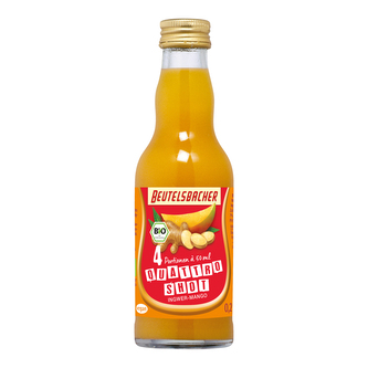 Šťáva ovocno-zázvorová Quattro shot 200 ml BIO   BEUTELSBACHER
