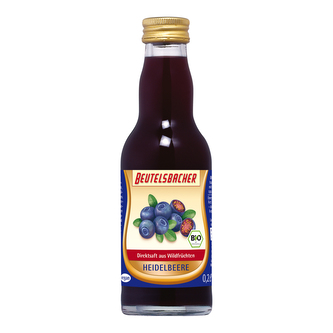 Šťáva borůvková 100 % 200 ml BIO   BEUTELSBACHER