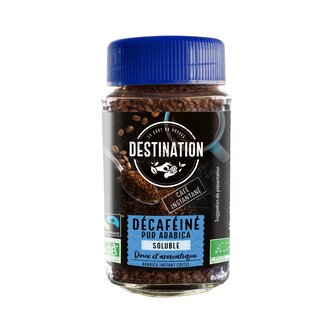 Káva instantní bez kofeinu 100 g BIO   DESTINATION Káva instantní bez kofeinu 100 g BIO   DESTINATION