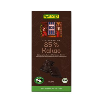 Čokoláda hořká 85 % 80 g BIO   RAPUNZEL