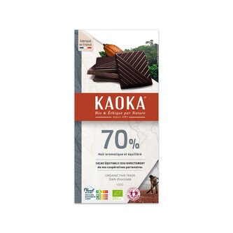 Čokoláda hořká 70 % 100 g BIO   KAOKA