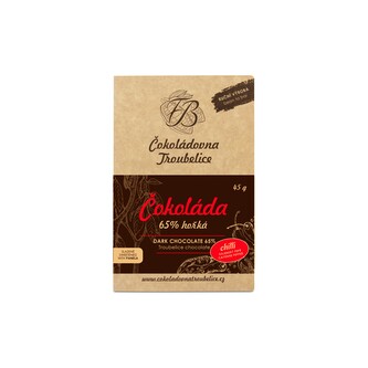 Čokoláda hořká 65 % s chilli 45 g   EDICIÓN NUEVA