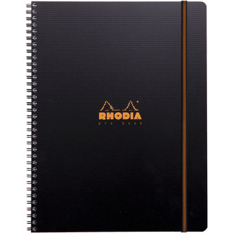 Clairefontaine, Zápisník Rhodia Active Pro Book, A4+, 80 listů, linkovaný, černý