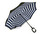 Obrácený deštník dvouvrstvý - 1 ks - 6 modrá proužky