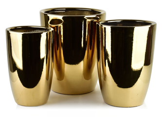 NEVA GOLD KOMPLET 3 DONICZEK37,5xh45cm/30xh42,5cm/24xh39cm