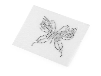 Hot-fix nažehlovací kamínková aplikace na textil motýl - 5 ks - 6 crystal