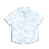 Košile chlapecká s krátkým rukávem, Minoti, Seek 1, bílá - 116/122