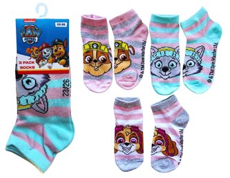 SADA 3 KS PONOŽKY TLAPKOVÁ PATROLA - velikost 31-34