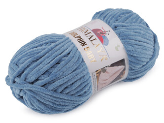 Pletací žinylková příze Dolphin Baby 100 g - 1 ks - 15 (80341) modrá